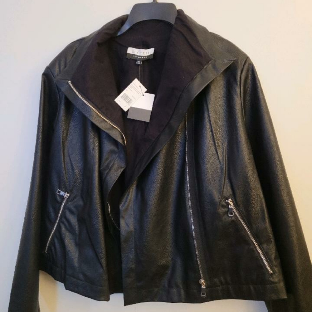 Faux leather jacket